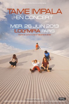 Live Report – Tame Impala à l’Olympia le 26 juin 2013