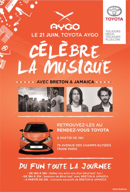 2×2 pass VIP pour Breton et Jamaica à Paris le 21 juin 2014 [Concours terminé]