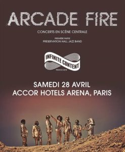 Arcade Fire Affiche Paris 2918