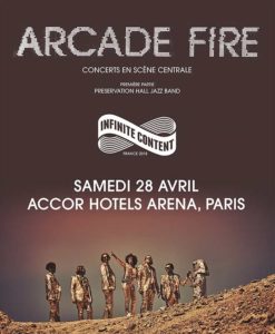 Arcade Fire Affiche Paris 2918