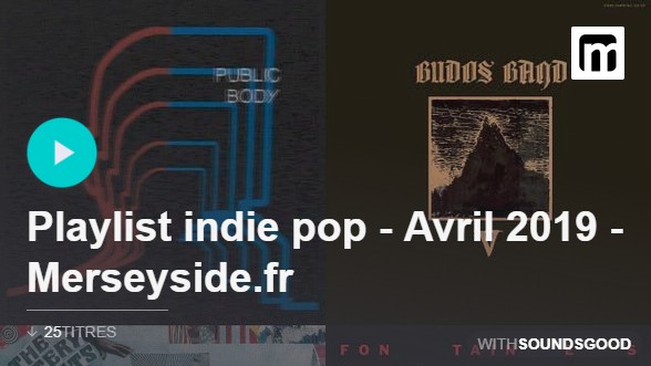 Playlist indie pop avril 2019