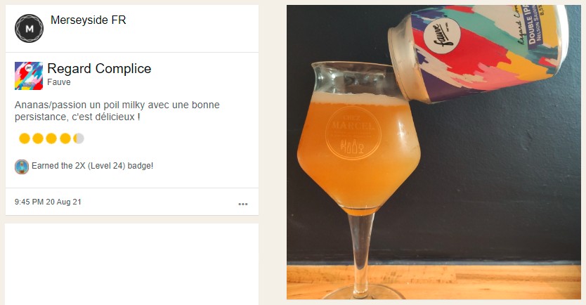 Regard Complice Fauve bière